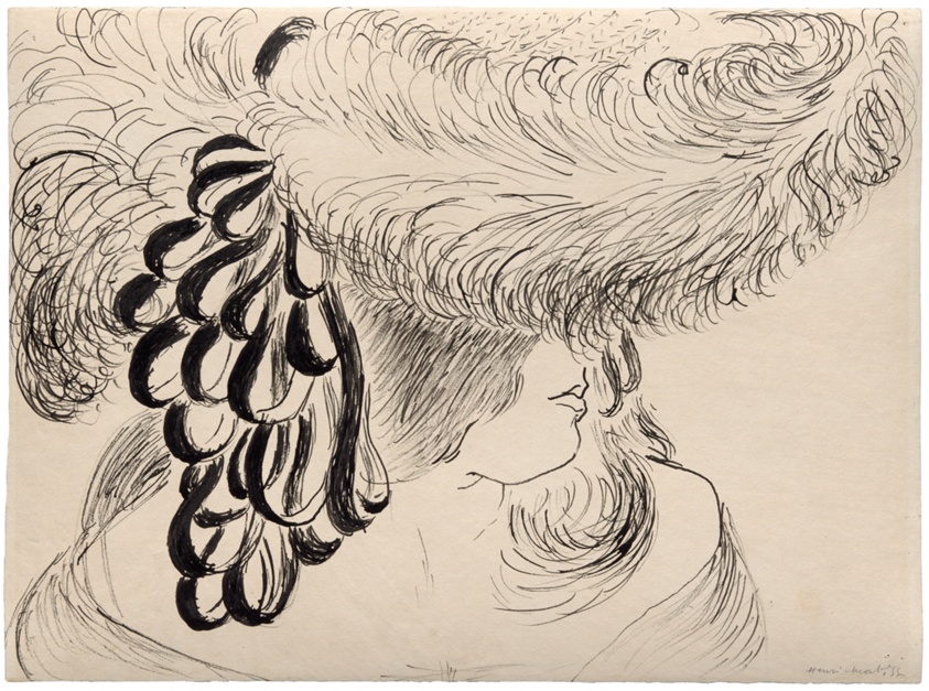 Girl in Plumed Hat-Henri Matisse-1919 Girl in Plumed Hat - Henri Matisse - 1919